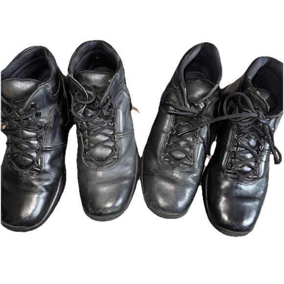 2 Pair Reebok Postal Approved Chukka Black Boot Sz 10.5 W Pre-owned Green Tag - Picture 1 of 9
